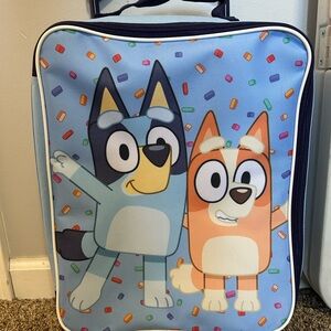 Bluey Kids Rolling Luggage with Blue and bingo